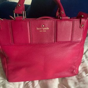 Kate Spade bag 11x8. Magenta leather.
